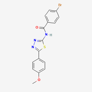 4-bromo-N-[5-(4-methoxyphenyl)-1,3,4-thiadiazol-2-yl]benzamide