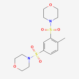 4-(4-Methyl-3-morpholin-4-ylsulfonylphenyl)sulfonylmorpholine