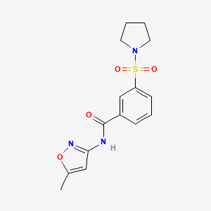 N-(5-methyl-3-isoxazolyl)-3-(1-pyrrolidinylsulfonyl)benzamide