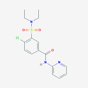 4-chloro-3-[(diethylamino)sulfonyl]-N-2-pyridinylbenzamide