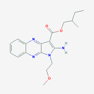 2-methylbutyl 2-amino-1-(2-methoxyethyl)-1H-pyrrolo[2,3-b]quinoxaline-3-carboxylate