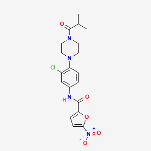 N-[3-chloro-4-(4-isobutyryl-1-piperazinyl)phenyl]-5-nitro-2-furamide