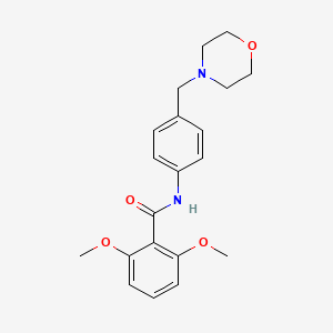 2,6-dimethoxy-N-[4-(4-morpholinylmethyl)phenyl]benzamide