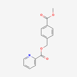 molecular formula C15H13NO4 B3564995 4-(methoxycarbonyl)benzyl 2-pyridinecarboxylate 