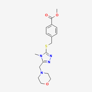 methyl 4-({[4-methyl-5-(4-morpholinylmethyl)-4H-1,2,4-triazol-3-yl]thio}methyl)benzoate