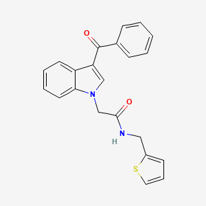 2-(3-benzoyl-1H-indol-1-yl)-N-(2-thienylmethyl)acetamide