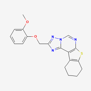 2-[(2-methoxyphenoxy)methyl]-8,9,10,11-tetrahydro[1]benzothieno[3,2-e][1,2,4]triazolo[1,5-c]pyrimidine