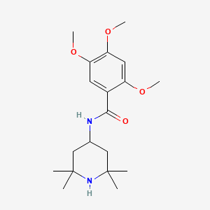 2,4,5-trimethoxy-N-(2,2,6,6-tetramethyl-4-piperidinyl)benzamide