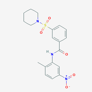 N-(2-methyl-5-nitrophenyl)-3-(1-piperidinylsulfonyl)benzamide