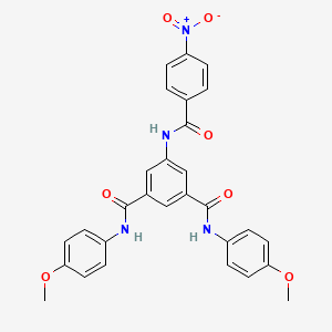 molecular formula C29H24N4O7 B3565181 N,N'-bis(4-methoxyphenyl)-5-[(4-nitrobenzoyl)amino]isophthalamide 