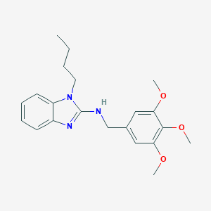 molecular formula C21H27N3O3 B356521 1-butyl-N-(3,4,5-trimethoxybenzyl)-1H-benzimidazol-2-amine CAS No. 586988-60-5