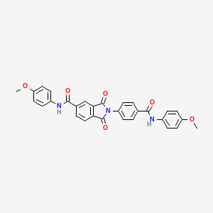 N-(4-methoxyphenyl)-2-(4-{[(4-methoxyphenyl)amino]carbonyl}phenyl)-1,3-dioxo-5-isoindolinecarboxamide