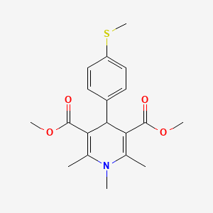 dimethyl 1,2,6-trimethyl-4-[4-(methylthio)phenyl]-1,4-dihydro-3,5-pyridinedicarboxylate