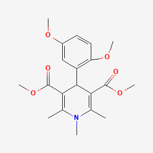 dimethyl 4-(2,5-dimethoxyphenyl)-1,2,6-trimethyl-1,4-dihydro-3,5-pyridinedicarboxylate