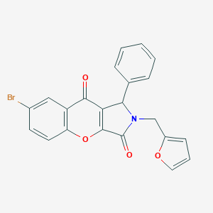 7-Bromo-2-(2-furylmethyl)-1-phenyl-1,2-dihydrochromeno[2,3-c]pyrrole-3,9-dione