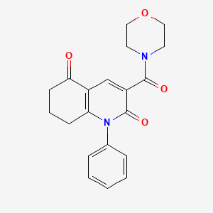 3-(4-morpholinylcarbonyl)-1-phenyl-7,8-dihydro-2,5(1H,6H)-quinolinedione