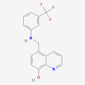 5-({[3-(trifluoromethyl)phenyl]amino}methyl)-8-quinolinol