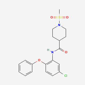 N-(5-chloro-2-phenoxyphenyl)-1-(methylsulfonyl)-4-piperidinecarboxamide