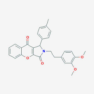 2-[2-(3,4-Dimethoxyphenyl)ethyl]-1-(4-methylphenyl)-1,2-dihydrochromeno[2,3-c]pyrrole-3,9-dione