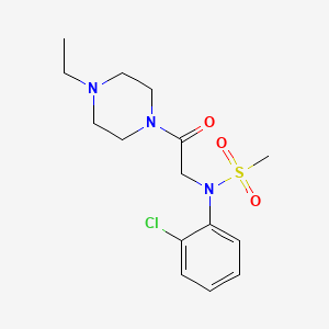 N-(2-chlorophenyl)-N-[2-(4-ethyl-1-piperazinyl)-2-oxoethyl]methanesulfonamide