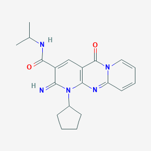 1-cyclopentyl-2-imino-5-oxo-N-(propan-2-yl)-1,5-dihydro-2H-dipyrido[1,2-a:2',3'-d]pyrimidine-3-carboxamide