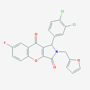 1-(3,4-Dichlorophenyl)-7-fluoro-2-(2-furylmethyl)-1,2-dihydrochromeno[2,3-c]pyrrole-3,9-dione