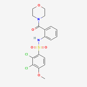 2,3-dichloro-4-methoxy-N-[2-(4-morpholinylcarbonyl)phenyl]benzenesulfonamide