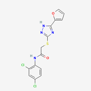 N-(2,4-dichlorophenyl)-2-{[5-(2-furyl)-4H-1,2,4-triazol-3-yl]thio}acetamide