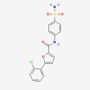 N-[4-(aminosulfonyl)phenyl]-5-(2-chlorophenyl)-2-furamide