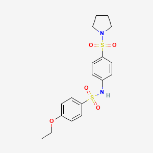 4-ethoxy-N-[4-(1-pyrrolidinylsulfonyl)phenyl]benzenesulfonamide