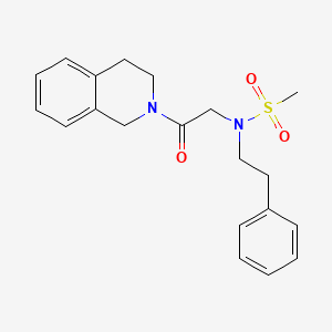 N-[2-(3,4-dihydroisoquinolin-2(1H)-yl)-2-oxoethyl]-N-(2-phenylethyl)methanesulfonamide