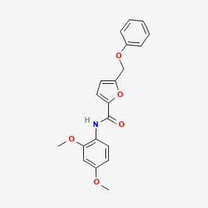 molecular formula C20H19NO5 B3565533 N-(2,4-dimethoxyphenyl)-5-(phenoxymethyl)-2-furamide 