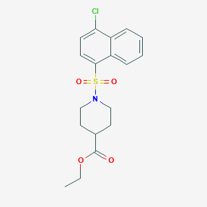 ethyl 1-[(4-chloro-1-naphthyl)sulfonyl]-4-piperidinecarboxylate