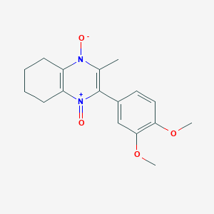 2-(3,4-Dimethoxyphenyl)-3-methyl-5,6,7,8-tetrahydroquinoxaline 1,4-dioxide