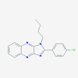 molecular formula C19H17ClN4 B356558 1-butyl-2-(4-chlorophenyl)-1H-imidazo[4,5-b]quinoxaline CAS No. 846064-81-1