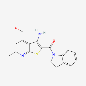 2-(2,3-dihydro-1H-indol-1-ylcarbonyl)-4-(methoxymethyl)-6-methylthieno[2,3-b]pyridin-3-amine