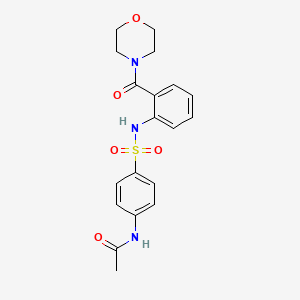 N-[4-({[2-(4-morpholinylcarbonyl)phenyl]amino}sulfonyl)phenyl]acetamide