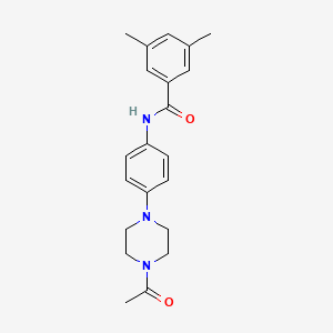 N-[4-(4-acetylpiperazin-1-yl)phenyl]-3,5-dimethylbenzamide