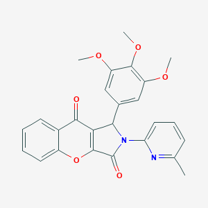 2-(6-Methyl-2-pyridinyl)-1-(3,4,5-trimethoxyphenyl)-1,2-dihydrochromeno[2,3-c]pyrrole-3,9-dione