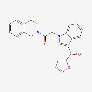 {1-[2-(3,4-dihydro-2(1H)-isoquinolinyl)-2-oxoethyl]-1H-indol-3-yl}(2-furyl)methanone