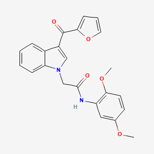 N-(2,5-dimethoxyphenyl)-2-[3-(2-furoyl)-1H-indol-1-yl]acetamide