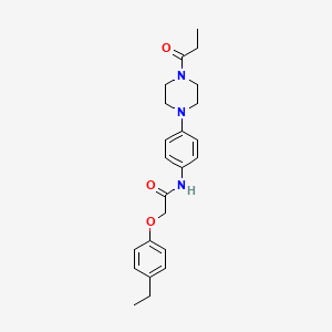 2-(4-ethylphenoxy)-N-[4-(4-propionyl-1-piperazinyl)phenyl]acetamide