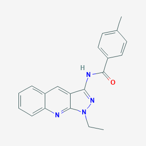 molecular formula C20H18N4O B356570 N-(1-ethylpyrazolo[3,4-b]quinolin-3-yl)-4-methylbenzamide CAS No. 714235-69-5