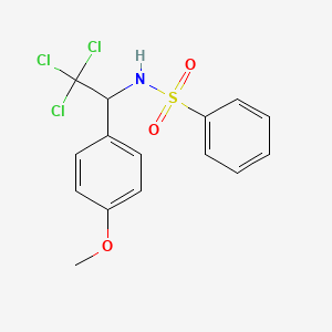 N-[2,2,2-trichloro-1-(4-methoxyphenyl)ethyl]benzenesulfonamide