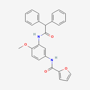 N-{3-[(diphenylacetyl)amino]-4-methoxyphenyl}-2-furamide