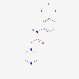 2-(4-methyl-1-piperazinyl)-N-[3-(trifluoromethyl)phenyl]acetamide