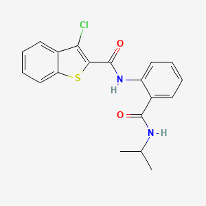 3-chloro-N-{2-[(isopropylamino)carbonyl]phenyl}-1-benzothiophene-2-carboxamide