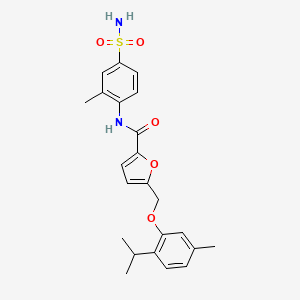 N-[4-(aminosulfonyl)-2-methylphenyl]-5-[(2-isopropyl-5-methylphenoxy)methyl]-2-furamide