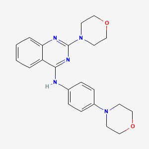 2-(4-morpholinyl)-N-[4-(4-morpholinyl)phenyl]-4-quinazolinamine