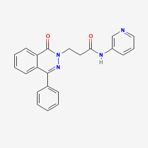 molecular formula C22H18N4O2 B3565835 3-(1-oxo-4-phenyl-2(1H)-phthalazinyl)-N-3-pyridinylpropanamide 